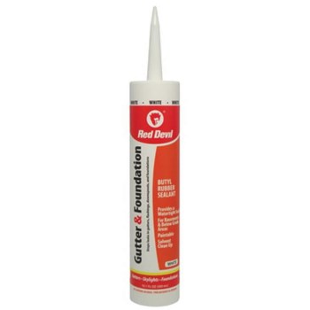 Gutter and Foundation Sealant, White - 10.1 oz