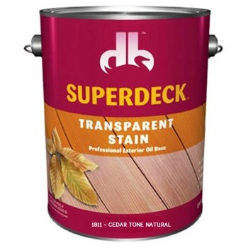 SuperDeck/DuckBack DPI-1911-4 Superdeck Exterior Transparent Stain, Cedar Tone Natural ~ Gallon