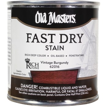 Fast Dry Stain, Vintage Burgandy ~ 1/2 pint