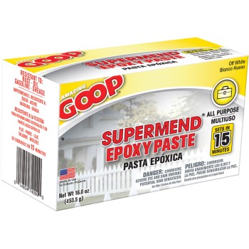 Epoxy SuperMend Adhesive Putty, White ~ 16 oz