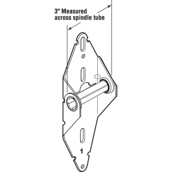 Garage Door Hinge, Galvanized Steel - #1