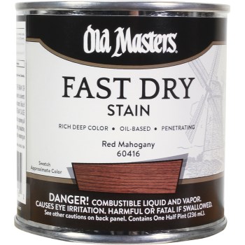 Fast Dry Stain, Red Mahogany ~ 1/2 pint