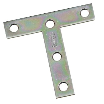 National 113704 Zinc T Plate, Pack Of 2 ~ 3" X 3"