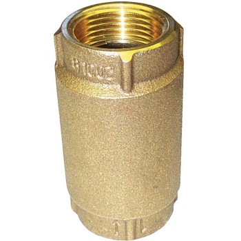 Red Brass Check Valve, Meets Lead-Free Installation ~   1 1/2"