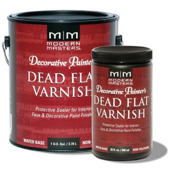 Dead Flat Water Based Varnish, Interior - Quart