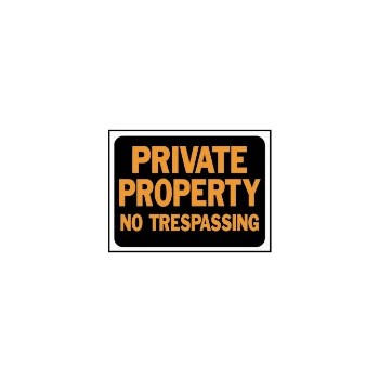 Hy-Ko 3025 No Trespassing Sign, Plastic 9 x 12 inch