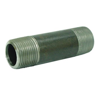 Pipe Nipple, Galvanized Steel - 3/8" x 1"