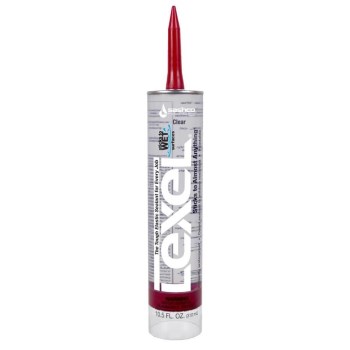 Lexel Caulk, Clear - 10.5 oz Cartridge
