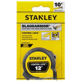 Stanley CONTROL-LOCK Tape Measure - 12 Ft