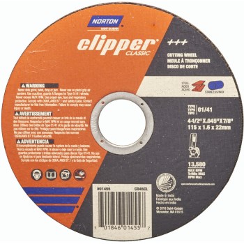 Norton 70184601455 01455 4.5 Cut Off Wheel