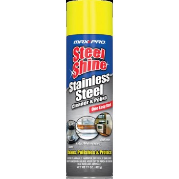 A.V.W.  3128 Max Pro Steel Shine Stainless Steel Cleaner &amp; Polish ~ 17 oz Spray Can