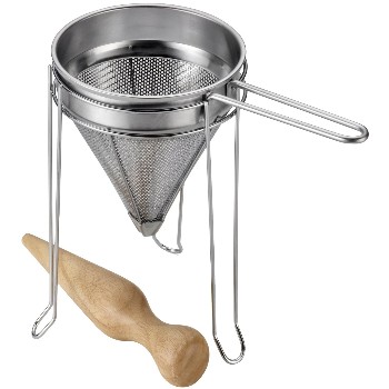 Food Press, Stainless Steel ~ with Pestle