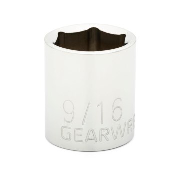 GearWrench Socket, 6-Point - 1/4" Drive, 9/16"