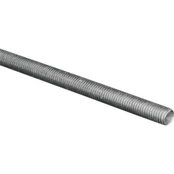 Threaded Rod, Zinc-Plated Steel - 3/8"-16 x 36"
