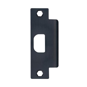 Tell ASA Strike Plate, Matte Black 1-1/4" x 4-7/8"