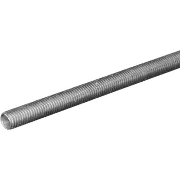 Threaded Rod, Zinc Finish Steel  20 Thread Size ~ 1/4" x 36"