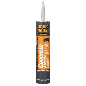 Liquid Nails CR-805 Concrete & Mortar Repair, Concrete Gray ~  10.3 oz. Tubes