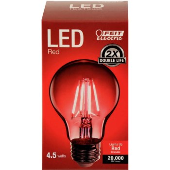 Red A-Shape Bulb