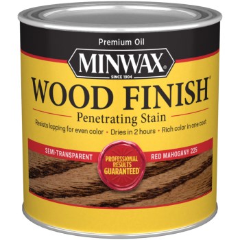 Minwax 22250 Penetrating Wood Stain, Red Mahogany ~ 1/2 Pint