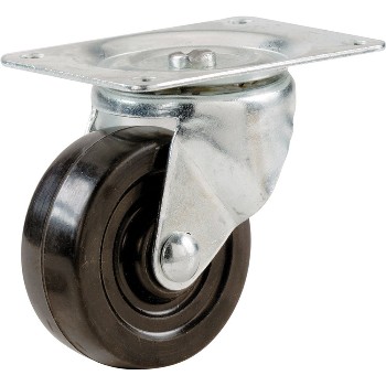 Swivel Casters, Rubber Wheel ~ 3"