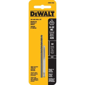 DeWalt Drill and Tap Set - 8-32 NC