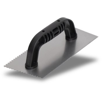 Marshalltown QLT Double Notch Trowel - 1/8" x 3/32" x 1/8" U, 9" x 4"