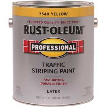 Rust-Oleum 2548402 Traffic Stripping Paint, Yellow ~ Gallon