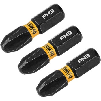 DeWalt FlexTorq Phillips #3 Insert Bit - 1", 3pk