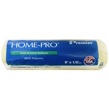 Premier Home-Pro Polyester Roller Cover, 1/2" Nap - 9"