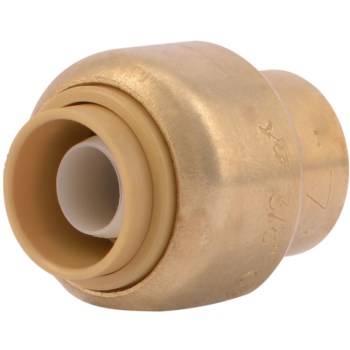 Cash Acme U512LFA Push Fit End Stop, 3/8"