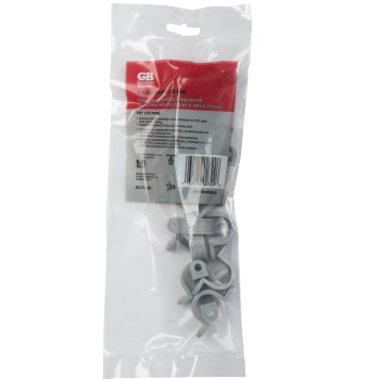 2-Hole Plastic Strap, Gray - 1/2"