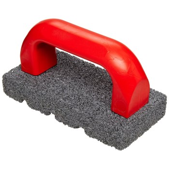 Norton 636425878001 Crystolon Fluted Hand Rubbing Brick, 6" x 3" x 1" ~ 20 Grit