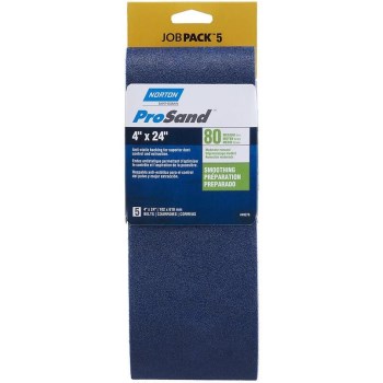 Norton 07660749276 49276 5pk 4x24 80g Sand Belt