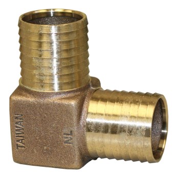 No-Lead Bronze Insert Elbow   3/4"