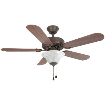 Hardware House  543595 Ceiling Fan, Wyndham II  Style ~ Classic Bronze - 42" 