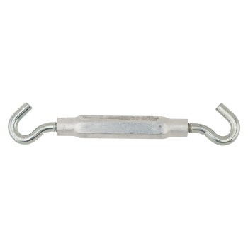 Hook & Hook Turnbuckle, Zinc - 5/16" x 9"