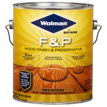 Rust-Oleum 14406 Wolman F &amp; P Finish &amp; Preservative, Redwood  ~ Gallon