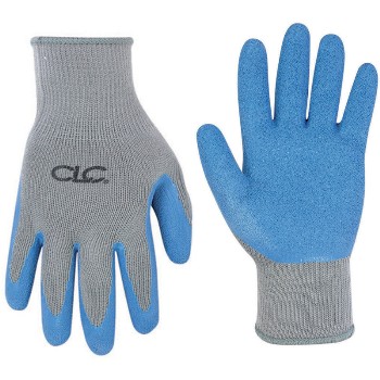 Gr/Bl Ltx Grip Glove