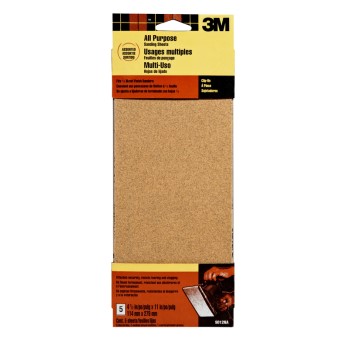 3M 051144090129 Power Sander - Sanding Sheets, Assorted Grits ~ 4 1/2 x 11 inches