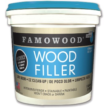 Eclectic 40002142 Famowood Latex Wood Filler, Walnut  ~ Gallon