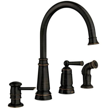 Edison Series High Arc Kitchen Faucet, Single Handle ~ Oil Rub'd Bronze
