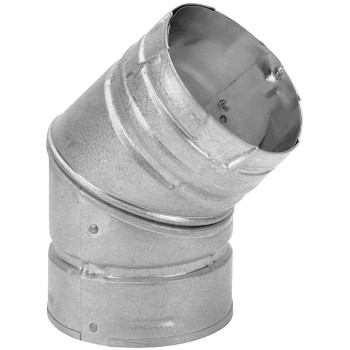 M &amp; G Duravent 4PVL-E45 Pelletvent 45 Degree Elbow (Non-adjustable)