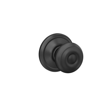 Schlage Georgian Passage Knob, Matte Black