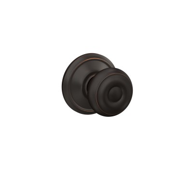 Schlage Georgian Passage Knob, Aged Bronze