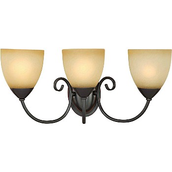 Wall Fixture, 3-Light Berkshire Series  ~ Classic Bronze