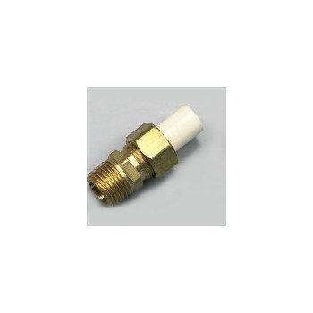 Connector - Brass & PVC - 1/2 x 1/2 inch