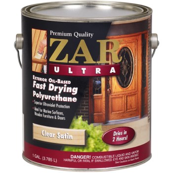 ZAR  Ultra Exterior Oil-Based Polyurethane,  Clear Satin Finish  ~  Gallon