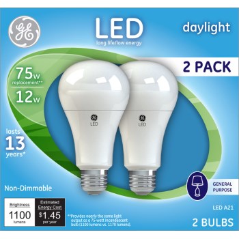 Ge Consumer Products 21758 2pk 75wled Dl Nd Bulb