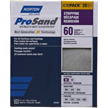 Sandpaper, High Performance ~ 60 Grit