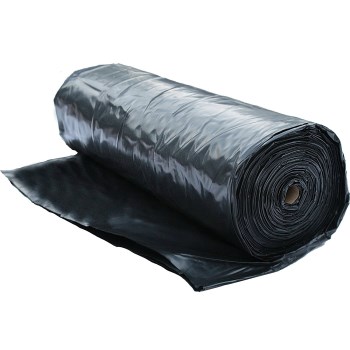 Warp Bros 4X10-B Poly-Cover Polyethelyne Sheeting, Black ~ 10 Ft x 100 Ft x 4 Mil